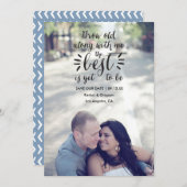 Scriptquote Opslagdatum Fotoaankondiging Save The Date (Voorkant / Achterkant)