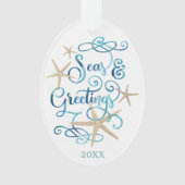 Scripts de Noël côtier tropical SEA & GREETINGS (devant)