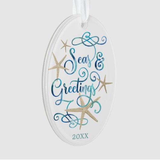 Scripts de Noël côtier tropical SEA & GREETINGS (devant)