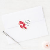 Scripts, Inspirerend, Citaat, Bloem, Papaver Hart Sticker (Envelop)