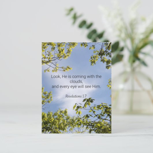 Scripts, onthullingen 1:7, briefkaart (Staand voorkant)