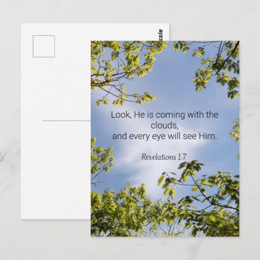 Scripts, onthullingen 1:7, briefkaart (Voorkant / Achterkant)