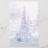 scripts paarse chandelier paris eiffel tower briefpapier (Voorkant)