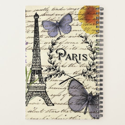 scripts papillon français chic tour eiffel paris (Dos)