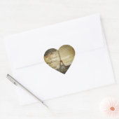 scripts Paris Eiffel Tower Wedding Hart Sticker (Envelop)