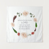 Scripts, Psalm 9, al uw wonderbaarlijke documenten Wandkleed (Voorkant)