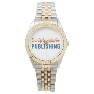 Scriptschrijvers publiceren Deep Oranje/Blue Watch Horloge