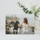 scripttekst bedankt voor je trouwfotokaart (Staand voorkant)