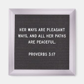 Scripture Aimant - Proverbs 3:17 (Devant)
