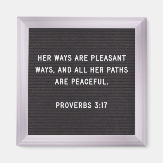 Scripture Aimant - Proverbs 3:17 (Devant)