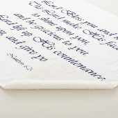 Scripture Blessing Lord Bless You Sherpa Blanket Deken (3/4)