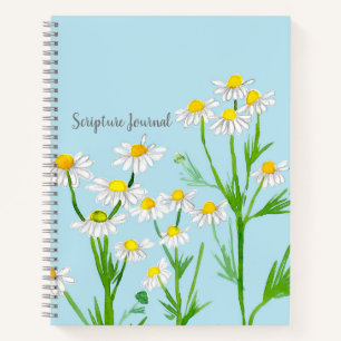 Scripture Journal Bijbelstudie Kamille bloemen Notitieboek