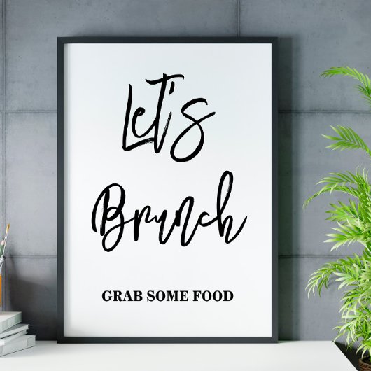 Scripture Let's brunch Vrijgezellenfeest Sign Poster