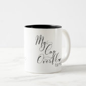 Scripture Mug Psaume 23:5 "Ma tasse débordent" (2) (Devant droit)