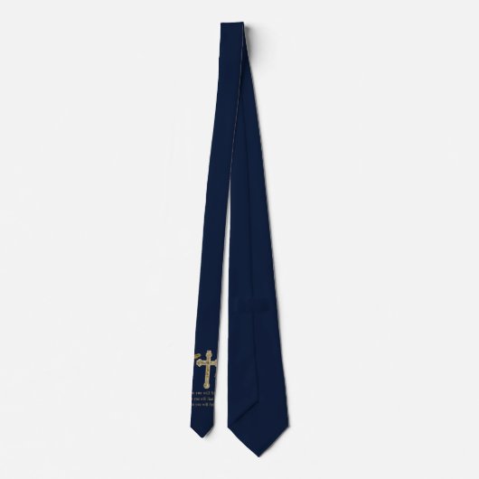 scripture neck tie stropdas (Achterkant)