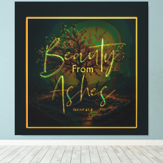 Scripture Pictures 06-01 Canvas Afdruk (Insitu (Houten vloer))