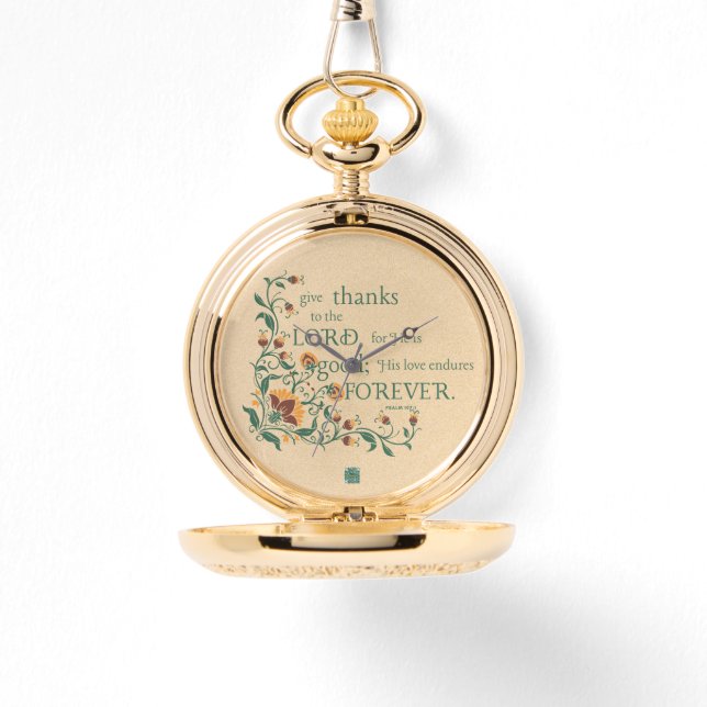 Scripture Pocket Watch Horloge (Voorkant)