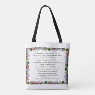 Scripture, Psalm 11, Colorful Rozen Draagtas