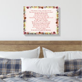 Scripture, Psalm 11, Flowerful Canvas Afdruk (Insitu (Slaapkamer))