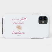 Scripture, Psalm 33, Full Kindness White Rose Case-Mate iPhone Case (Achterkant (horizontaal))