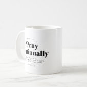 Scripture Verse 1 Thessalonians 5:16-18 Mug (Devant gauche)