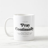 Scripture Verse 1 Thessalonians 5:16-18 Mug (Gauche)