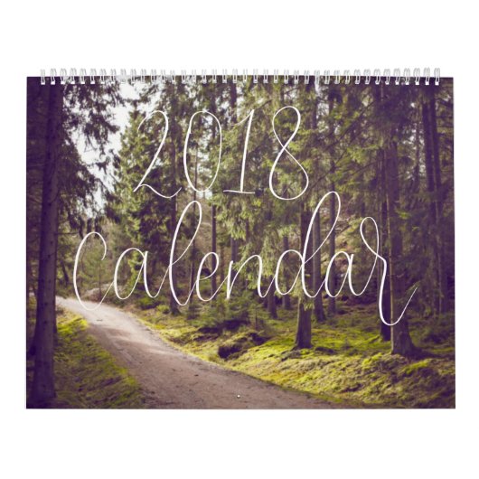 Scripture Verse 2018 Hand Lettered Calendar Kalender (Hoes)