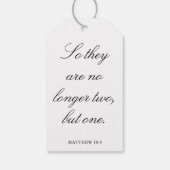Scripture Wedding Centerpiece, Bridal Shower Decor Cadeaulabel (Achterkant)