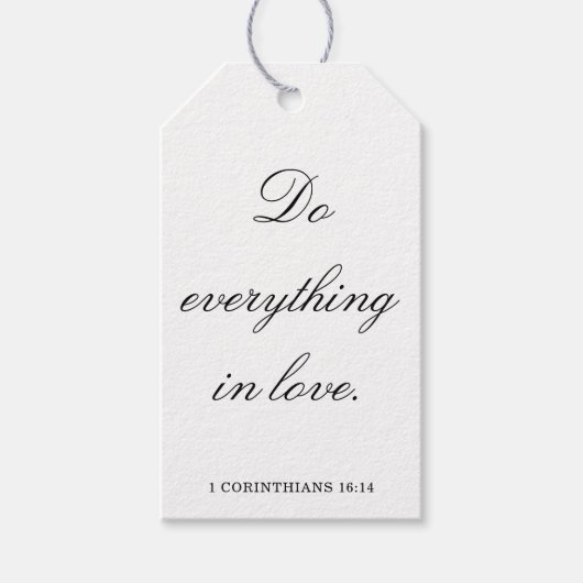 Scripture Wedding Centerpiece, Bridal Shower Decor Cadeaulabel (Voorkant)