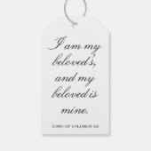 Scripture Wedding Centerpiece, Bridal Shower Decor Cadeaulabel (Achterkant)