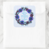 Scriptversie Verse Spiritueel berichtKoninkrijk Vierkante Sticker (Tas)