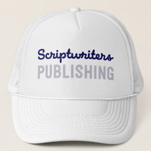 Scriptwriters die Navy Blue/Grey Petten publiceren