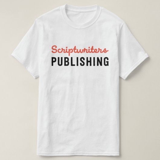 Scriptwriters Publishing Fire Oranje/Black Tshirt (Design voorkant)