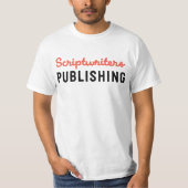 Scriptwriters Publishing Fire Oranje/Black Tshirt (Voorkant)