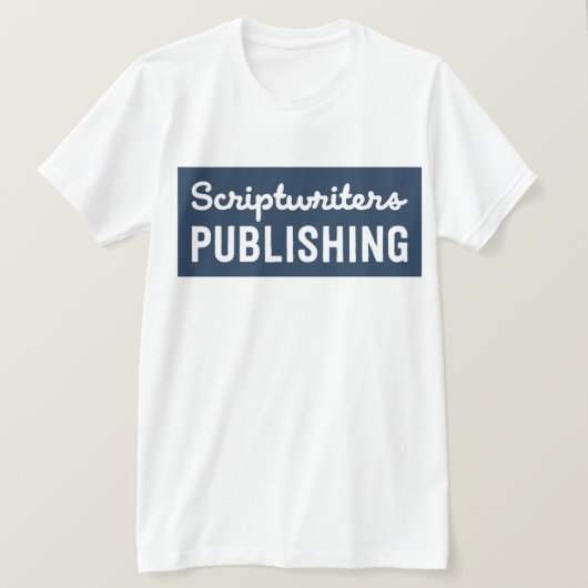 Scriptwriters Solid Navy T-shirt (Design voorkant)