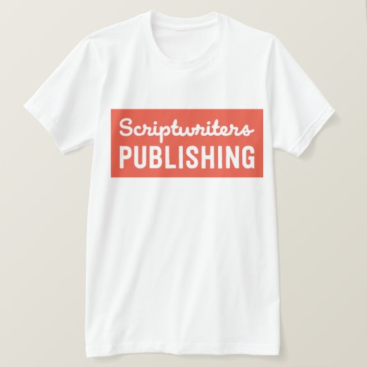 Scriptwriters Solid Peach T-shirt (Design voorkant)
