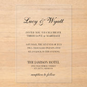 Scripty Black & White Faire-part de mariage modern (Recto)