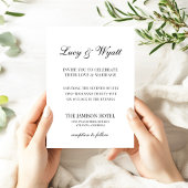 Scripty Black & White Faire-part de mariage modern