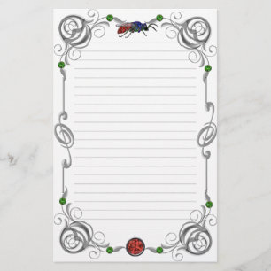 Scroll Cuckoo Wasp Lined Briefpapier