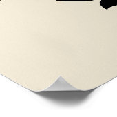 Scroll Damask Art I Black Taupe Cream Poster (Hoek)