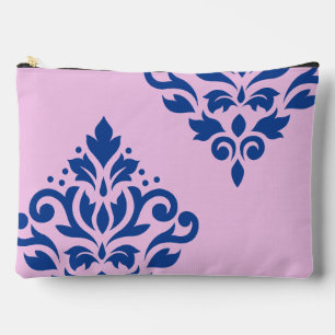 Scroll Damask Art I Blauw op Roze Etui