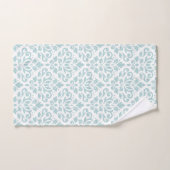 Scroll Damask Big Ptn Lt Duck Egg Blue op White Handdoeken (Handdoek)