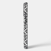 Scroll Damask Black op White Pattern Case-Mate iPhone Case (Achterkant / Links)