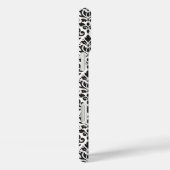 Scroll Damask Black op White Pattern Case-Mate iPhone Case (Achterkant / Rechts)