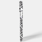 Scroll Damask Black op White Pattern Case-Mate iPhone Case (Achterkant / Links)