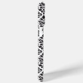 Scroll Damask Black op White Pattern Case-Mate iPhone Case (Achterkant / Rechts)
