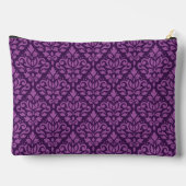 Scroll Damask Pattern Lt op DK Plum Etui (Achterkant)