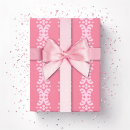 Scroll Dot in Pink Cadeaupapier
