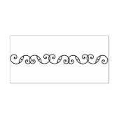 Scroll- en balrand rubberstempel (Afrduk)