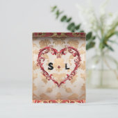  Scroll en  Hart Valentijnsdag Briefkaart (Staand voorkant)